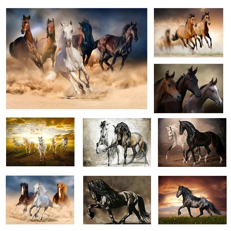 Wild Horse Running Canvas Painting Animal Steed Wall Art Posters and Prints for Home Decoration Modern Room Decor Cuadros Wild Horse Running Canvas Painting Animal Steed Wall Art Posters and Prints for Home Decoration Modern Room Decor Cuadros